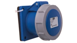 Gniazdo tablicowe 16A 3P 230V AC niebieskie IP67 TT 70x70 3132-6ttf70