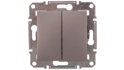 ASFORA Łącznik świecznikowy (z. śrub) bez ramki stal EPH0300362