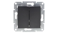 ASFORA Łącznik świecznikowy (z. śrub) bez ramki antracyt EPH0300371