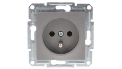 Gniazdo 2P+PE bez ramki, stalowe EPH2800162