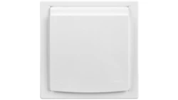 Gniazdo pojedyncze Asfora SCHUKO IP44 białe z ramką EPH3100321