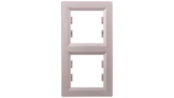 ASFORA Ramka 2-krotna pionowa aluminium EPH5810261