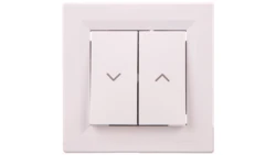 Łącznik Asfora żaluzjowy biały z ramką EPH1300521