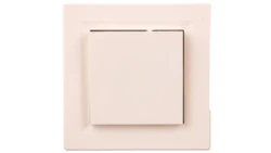 Gniazdo pojedyncze Asfora z/u 2P+Z (Schuko) z klapką kremowe z ramką EPH3100123