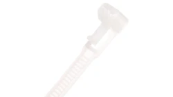 Opaska kablowa otwierana wielokrotnie 350x7,5mm biała BMWB5254E /100szt./