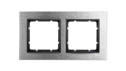 Berker B.7 Ramka 2-krotna pozioma stal szlachetna/antracyt 10223606