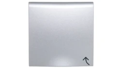 B.Kwadrat/B.7 Płytka czołowa gniazda z/u z pokrywą aluminium 3965898994