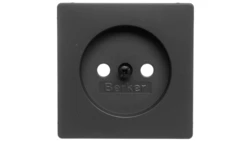 Q.1/Q.3/Q.7 Płytka czołowa gniazda b/u antracyt aksamit 3967036086