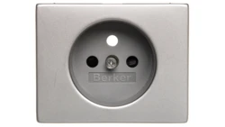 K.5 Płytka czołowa gniazda z/u z przesłonami stal szlachetna nierdzewna 3965757004