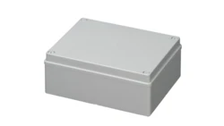 Puszka natynkowa gładka z pokrywą seria 410 IP56 240x190x90 szara EC410C7