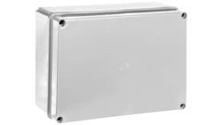 Puszka natynkowa gładka z pokrywą seria 410 IP56 300x220x120 szara EC410C8