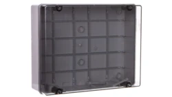 Puszka natynkowa z przeźroczystą pokrywą seria 420 IP65 380x300x120 szara EC420C9