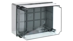 Puszka natynkowa wysoka z przeźroczystą pokrywą seria 440 IP56 300x220x180 szara EC440C8