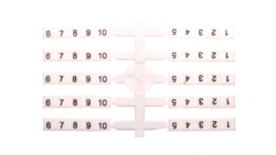 Oznacznik elastyczny do złączek szynowych EO3 /1-10/ (20szt. x 1-10cyfr) 003901752