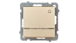 SONATA Przycisk /dzwonek/ z podświetleniem szampański złoty ŁP-6RS/m/39