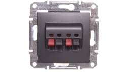 SEDNA Gniazdo głośnikowe podwójne grafitowe SDN5400170