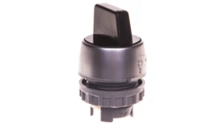Przełącznik 3 położeniowy pokrętło 22mm czarny 2Z z samopowrotem SP22-P3C.CZ.