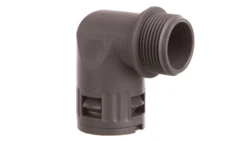 Dławnica kątowa do węża osłonowego SILVYN KLICK 90stopni 25x1,5/1 szara 55501170