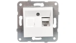 Karre Gniazdo Komputerowe 1xrj45 Kat. 6, Kolor Biały / 90963678