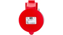 Gniazdo przenośne 32A 4P 400V czerwone IP44 TURBO SHARK 224-6TT