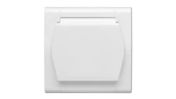 FESTA Gniazdo pojedyncze 2P+Z IP44 z klapką białe 0873-00