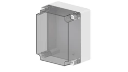 INDUSTRIAL Puszka hermetyczna n/t 270x220x168mm IP65 szara, pokrywa transparentna 2721-01