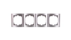 LOGI Ramka poczwórna pionowa Srebrny 021540043 25242