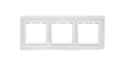 Berker B.7 Ramka 3-krotna szkło białe/biały mat 10136909