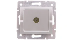 LOGI Gniazdo antenowe typu F końcowe Srebrny 25216