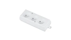Gniazdo przenośne trzykrotne 16A 2P 250V białe GN-360