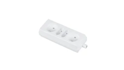 Gniazdo przenośne czterokrotne 16A 2x2P+2xEuro 250V białe GN-462