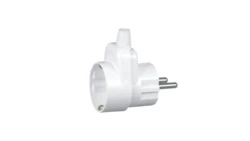 Wtyczka z/u Uni-Schuko 16A 250V z gniazdem z/u Schuko / z zabezp./ WT-16U/G-S-Z