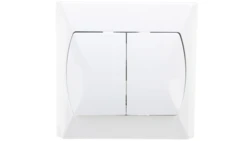 AKCENT Łącznik schodowy + pojedynczy z podświetleniem biały ŁP-9AS/00