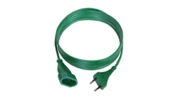 Przedłużacz 1-gniazdo b/u Euro 2,5A 10m /OMYp 2x0,75/ zielony PS-11
