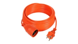 Przedłużacz ogrodowy 1-gniazdo z/u 10A 25m /H05VV-F 3x1/ pomarańczowy PS-170