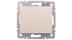 LOGI Łącznik jednobiegunowy śrubowy 10AX 250V kremowy 021000103 25125