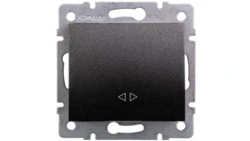 LOGI Łącznik krzyżowy śrubowy 10AX 250V grafit 021070141 25252