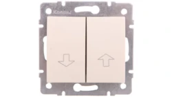 LOGI Łącznik żaluzjowy śrubowy 10AX 250V kremowy 021100103 25137