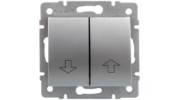 LOGI Łącznik żaluzjowy śrubowy 10AX 250V srebrny 021100143 25196