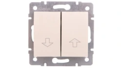 LOGI Łącznik żaluzjowy zwierny śrubowy 10AX 250V kremowy 021310103 25158