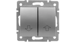 LOGI Łącznik żaluzjowy zwierny śrubowy 10AX 250V srebrny 021310143 25217