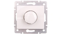 LOGI Ściemniacz obrotowy 500W z filtrem śrubowe 10AX 250V Biały 25082