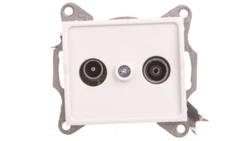 LOGI Gniazdo antenowe RTV końcowe Biały 25101