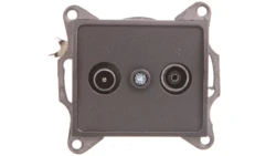 LOGI Gniazdo antenowe RTV końcowe Grafit 25278