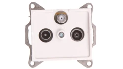 LOGI Gniazdo antenowe RTV/SAT końcowe Biały 25103