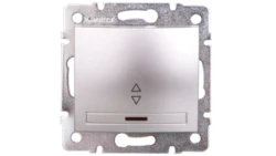 DOMO Łącznik schodowy z LED szybkozłączka 10AX 250V srebrny 011140243 24845