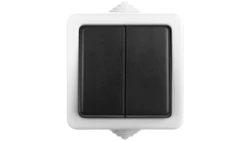 TEKNO Łącznik świecznikowy śrubowy 10AX 250V szary IP54 25351