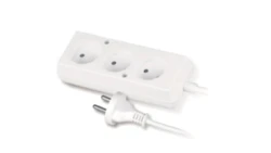 Przedłużacz 3-gniazda b/u 10A 2m /OMY 2x1/ biały PS-360