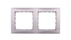 Berker B.Kwadrat Ramka podwójna aluminium 5310128994
