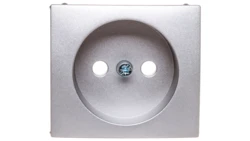 VALENA Gniazdo pojedyncze b/u 16A IP20 aluminium 770116